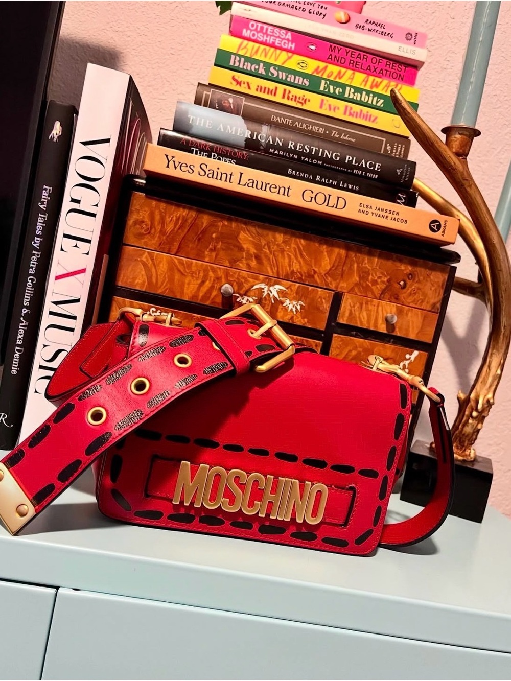 Moschino Resort 2019 Leather Crossbody Bag - Picture 2 of 8